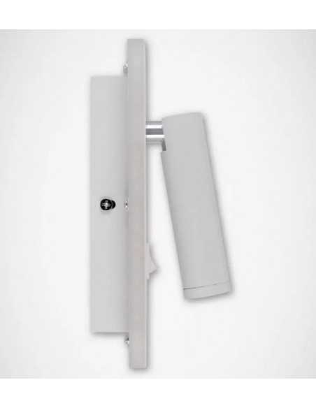 LED sieninis šviestuvas su skaitymo lempute 6W + 3W