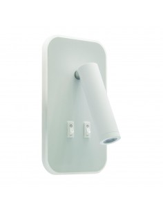 LED sieninis šviestuvas su skaitymo lempute 6W + 3W