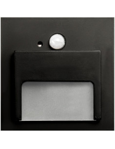 LED laiptu šviestuvas su judesio davikliu - Ontario Black 3000K