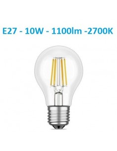 LED lemputė E27 - 10W - 1100lm filament