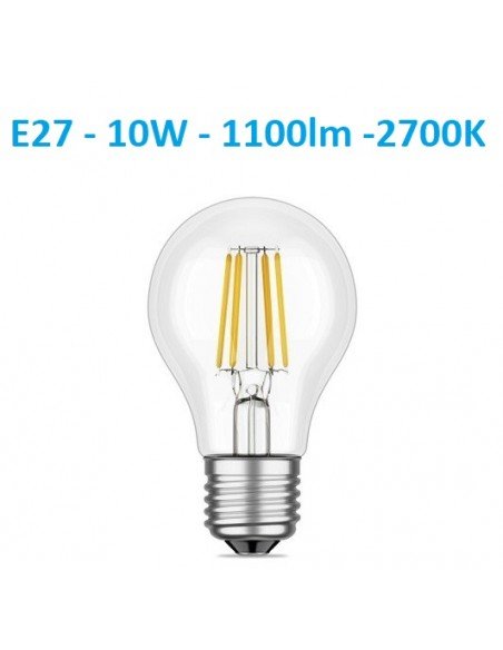 LED lemputė E27 - 10W - 1100lm filament