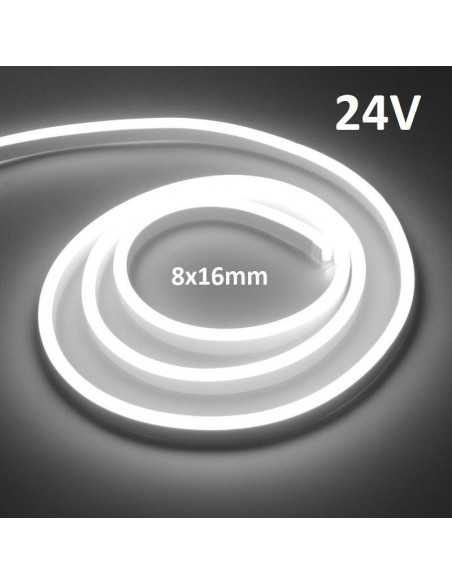 LED NEON FLEX juosta 8x16 - 24V - 4500K - IP67