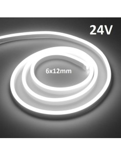 LED NEON FLEX juosta 8x16 - 24V - 4500K - IP67