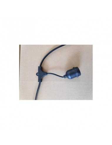 Lauko girlianda E27 - 15 metrų su lemputėmis