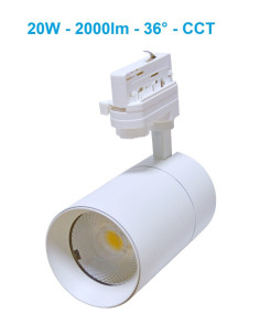 Akcentinis LED šviestuvas - Track - 20W - CCT juodas