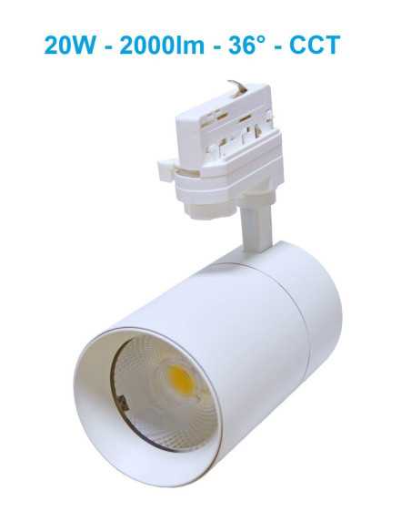 Akcentinis LED šviestuvas - Track - 20W - CCT juodas Akcentinis LED šviestuvas - Track - 20W - CCT juodas