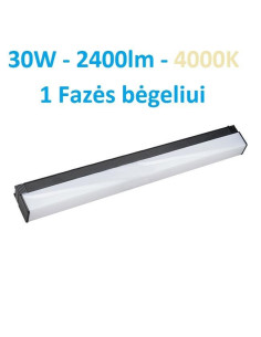 Linijinis TRACK LED šviestuvas - 1 Fazės 60cm 30W - 4000K