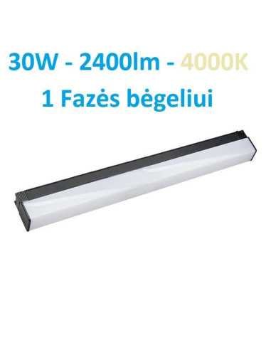 Linijinis TRACK LED šviestuvas - 1 Fazės 60cm 30W - 4000K