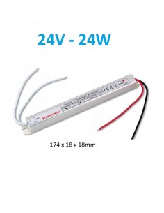Ypač siauras 24W - 12V - LED maitinimo šaltinis