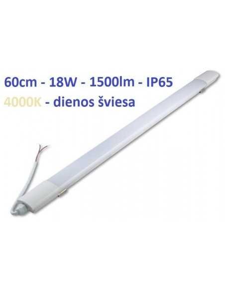 LED šviestuvas 6cm - Ultra Slim 18W - 4000K - IP65