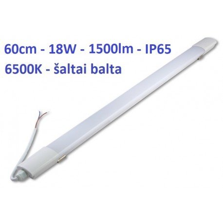 LED šviestuvas 6cm - Ultra Slim 18W - 6500K - IP65