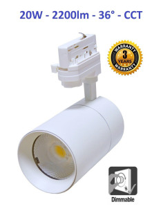 Akcentinis LED šviestuvas - Track - 20W - CCT baltas