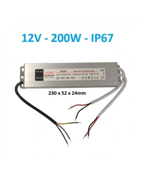 LED maitinimo šaltinis SLIM 100W - 12V - IP67 - Profesionalus