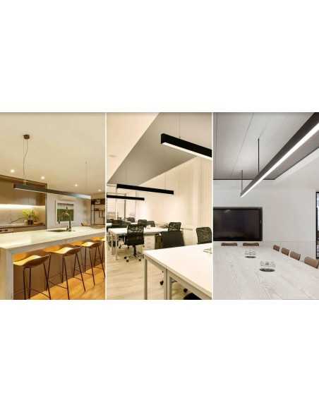 Linijinis LED šviestuvas - Linear 120cm 40W - JUODAS CCT Linijinis LED šviestuvas - Linear 120cm 40W - JUODAS CCT