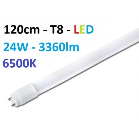 120cm - T8 LED lempa - 24W - 3360lm - 6500K