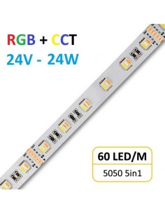 LED juosta RGB+CCT - 24V - 24W - IP20