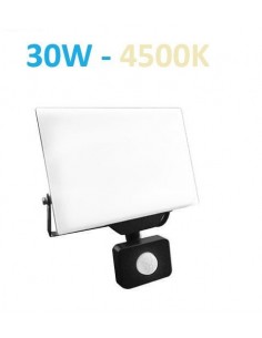 Berėmis LED prožektorius su judesio davikliu 30W - 4500K