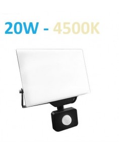 Berėmis LED prožektorius su judesio davikliu 20W - 4500K