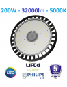 HIGH BAY LED  šviestuvas 200W - 32000LM - 5000K - IP67 - Garantija 5m