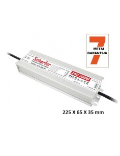 Profesionalus LED maitinimo šaltinis Scharfer 24V-200W-IP67