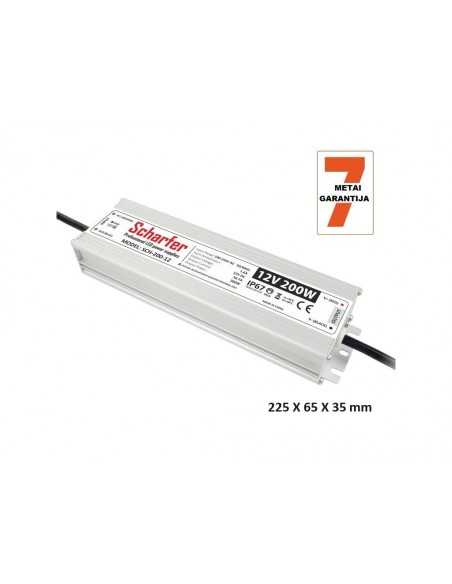 Profesionalus LED maitinimo šaltinis Scharfer 12V-200W-IP67