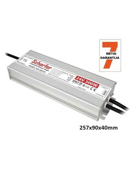 Profesionalus LED maitinimo šaltinis Scharfer 24V-300W-IP67