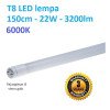 T8 LED lempa 150cm - 22W - 3200lm - 6000K