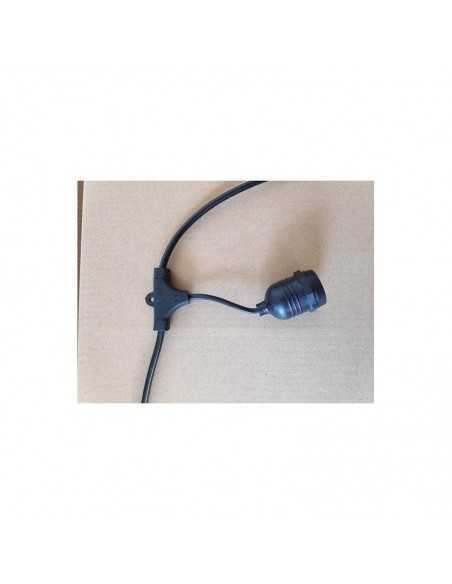 Lauko girlianda E27 - 15 metrų su lemputėmis