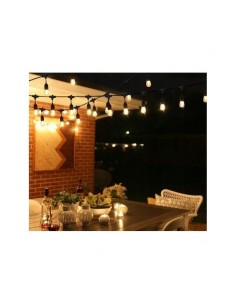 Lauko girlianda E27 - 10 metrų su keičiamomis LED lemputėmis 2