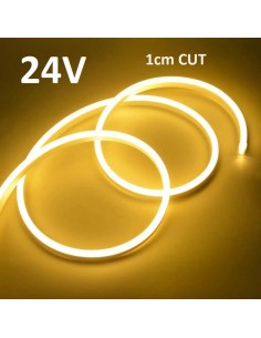 NEON FLEX LED juosta 6x12 - 24V - 3000K - 1cm CUT