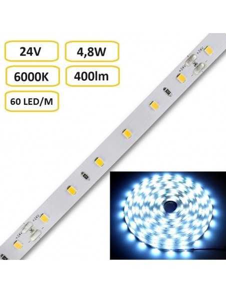 LED juosta - 4,8W - 24V - 3000K - IP20 šiltai balta