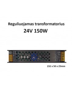 Reguliuojamas Profi LED maitinimo šaltinis 150W - 24V