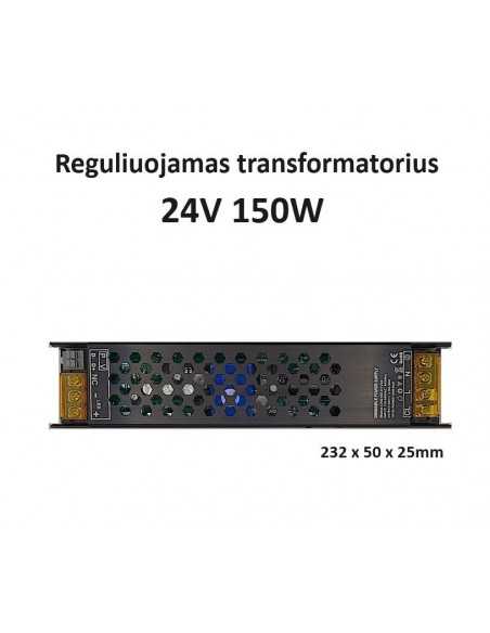 Reguliuojamas Profi LED maitinimo šaltinis 150W - 24V