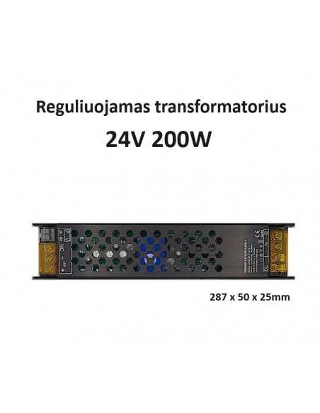 Reguliuojamas Profi LED maitinimo šaltinis 200W - 24V