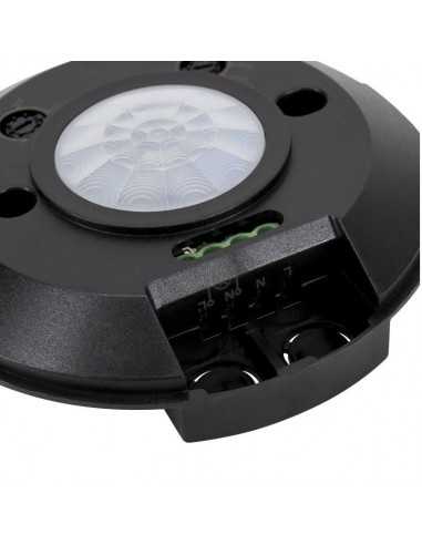 Primontuojamas plonas judesio daviklis 360° SLIM juodas