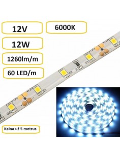 LED juostelė 3014 - 12W/m - IP20