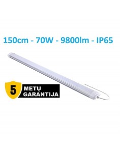 TRI-PROOF hermetinis šviestuvas 150cm - 70W - 9800lm - 4000K - IP65 - IK08
