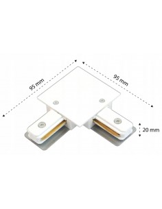 Kampinė jungtis 2 šerdžių bėgeliui 2