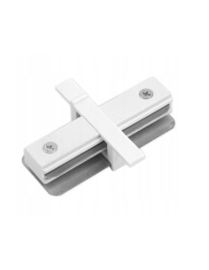 Sujungimo jungtis 1 fazės Premium bėgeliui - balta įleidžiama