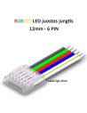 RGBCCT LED juostos jungtis - 6 kontaktų 12mm