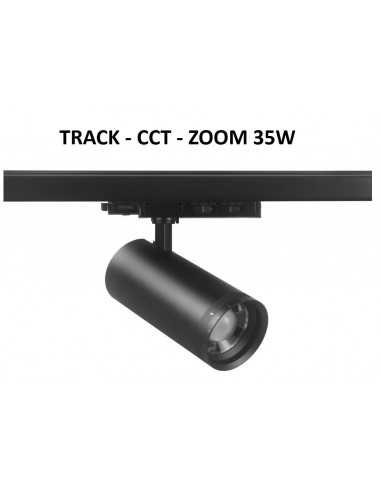 LED Track šviestuvas 3 fazių - 25W-30W-35W CCT Zoom