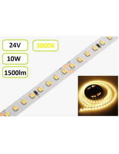 24V LED juosta - 10W/m - 1500lm - 3000K