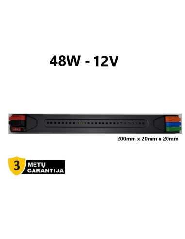 LED maitinimo šaltinis 48W - 12V slim