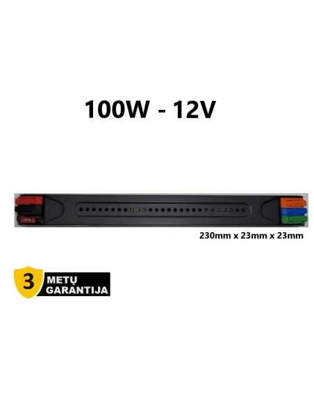 LED maitinimo šaltinis 100W - 12V slim