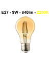 LED lemputė E27 - 9W - 840lm 2200K - www.luxon.lt