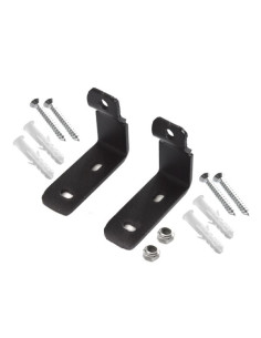 Linijinio šviestuvo šoninio tvirtinio prie sienos detalė - juoda