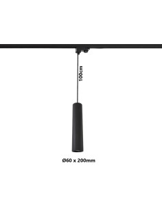 Kabantis akcentinis LED šviestuvas - Track GU10 juodas