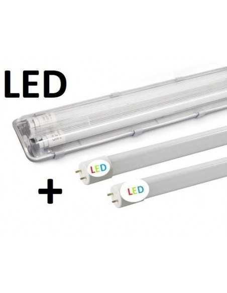 T8 hermetinis šviestuvas + 2 LED lempos 150cm