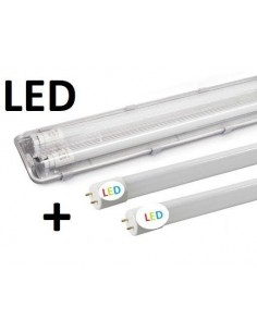 T8 hermetinis šviestuvas + 2 LED lempos 150cm 2