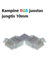 Kampinė RGB LED juostos jungtis - 4 kontaktų 10mm